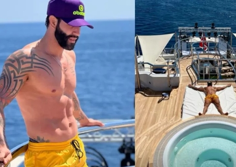 Gusttavo Lima comemora aniversário em iate de quase R$ 1 bilhão na Grécia