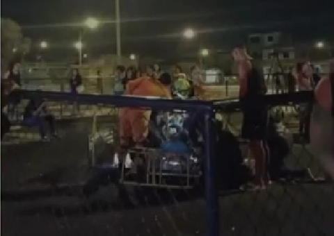 Criança tem couro cabeludo arrancado em brinquedo de parquinho