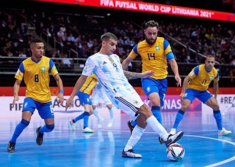 Brasil enfrenta "rixa" com Argentina na Copa do Mundo de futsal