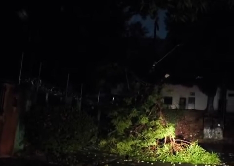 Após dias quentes, chuva forte atinge Manaus e deixa bairros sem energia