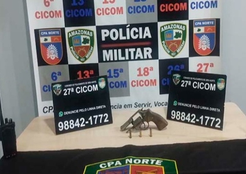 Homem é preso por ameaçar mulher com arma de fogo no Novo Aleixo
