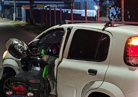 Motociclista morre em acidente com carro na avenida Autaz Mirim 