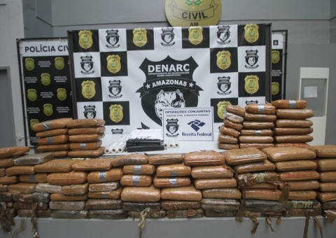 Droga avaliada em R$ 3 milhões é apreendida em Manaus; carga iria para SP