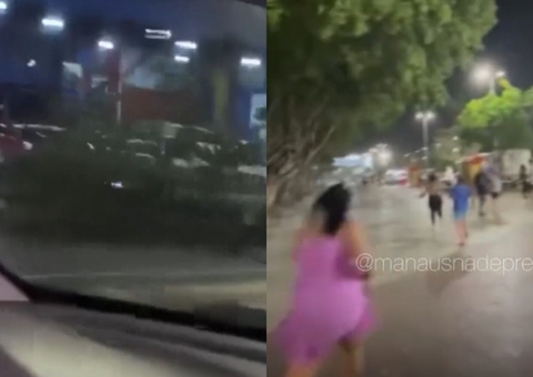 Forte ventania assusta a população de Manaus 