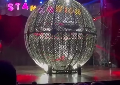 Globo da Morte: artistas sofrem acidente durante apresentação em circo