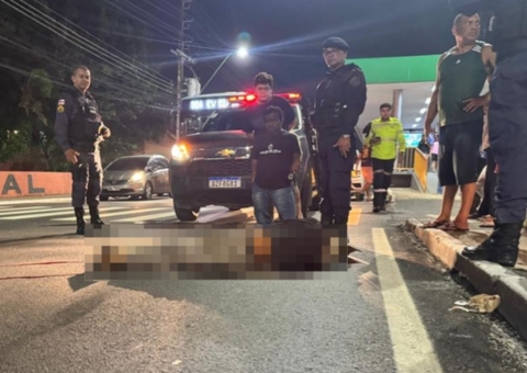 Idoso morre atropelado por motociclista na Constantino Nery