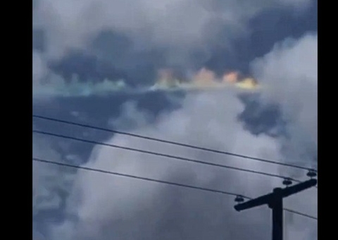 Vídeo: Arco-íris de fogo é visto no Piauí e surpreende moradores 