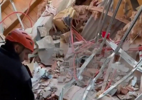 1 morre e 10 estão desaparecidos após hotel de dez andares desabar na Argentina