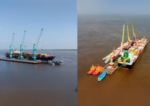 Reação à vazante: píeres temporários recebem 25 mil contêineres e evitam desabastecimento