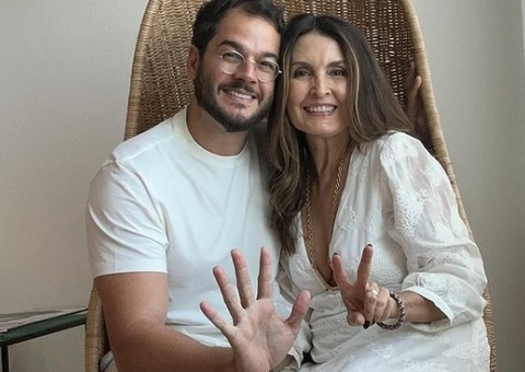 Fátima Bernardes celebra 7 anos de namoro com Túlio Gadêlha