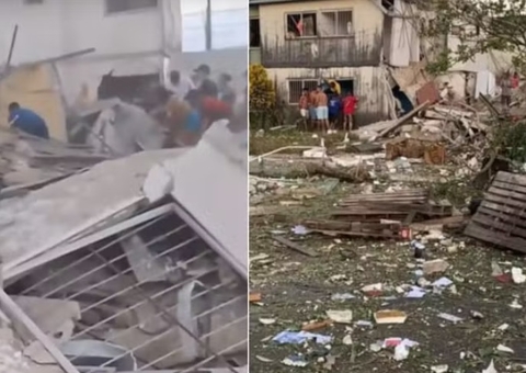 Prédio desaba em Maceió após explosão de botija de gás; 3 morreram 