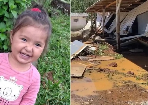 Criança de 2 anos é arrastada por enxurrada enquanto dormia em casa