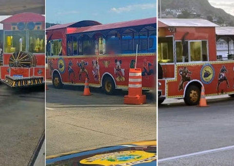 'Trenzinho da Alegria' é apreendido com mais de 10 infrações de trânsito 