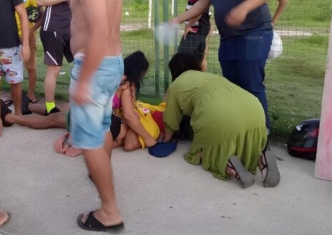 Motociclista sofre corte no pescoço ao ser atingido por linha com cerol no Novo Aleixo