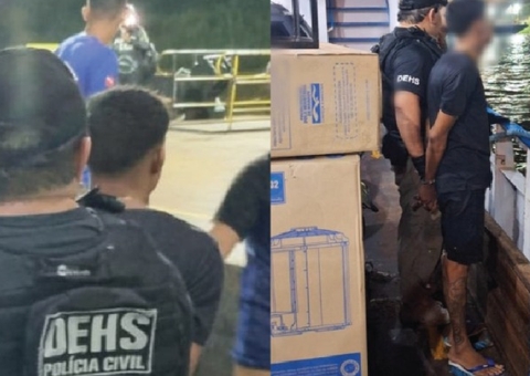 Pistoleiro de facção em Manaus é preso em barco a caminho do Pará