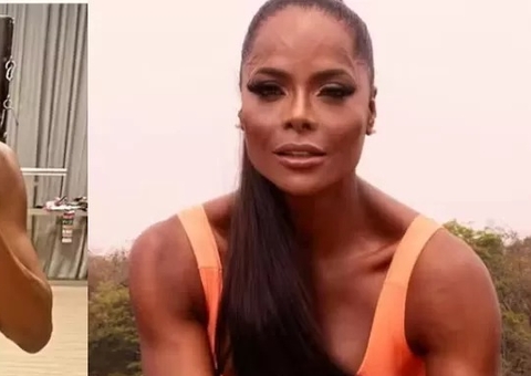 Aos 50 anos, Adriana Bombom impressiona com abdômen trincado 