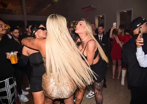 Andressa Urach cospe em Juju Ferrari e leva corte no rosto em briga; vídeo