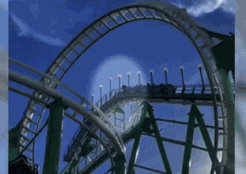 Homem pula de montanha-russa em movimento nos EUA