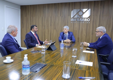 Wilson Lima e presidente da Infraero abordam melhorias para aeroportos do interior