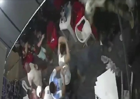 Vídeo: Homens invadem baby chá, atacam convidados e iniciam pancadaria no Alvorada