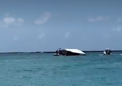 Vídeo: Turista morre após catamarã afundar durante passeio em Maragogi 
