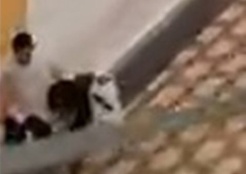 Vídeo mostra criminoso correndo com refém em meio a tiroteio no Manauara Shopping