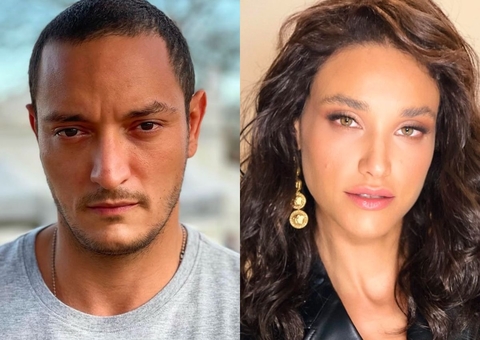 Ex de Rafa Kalimann, Allan Souza troca beijos com Débora Nascimento na Bahia