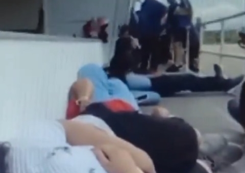 Vídeo: tiroteio interrompe prova prática no Detran do Rio 