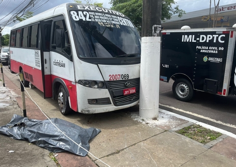Homem morre atropelado por micro-ônibus na Av. Djalma Batista