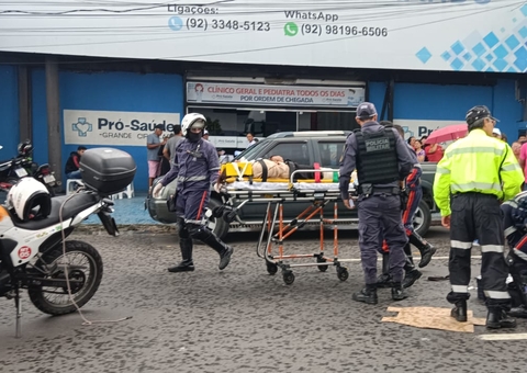 Mulher quebra perna, nariz e dentes ao ser atropelada na Av. Grande Circular