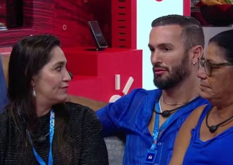 No almoço do anjo, Diego Hypólito se preocupa: 'mamãe estava séria'