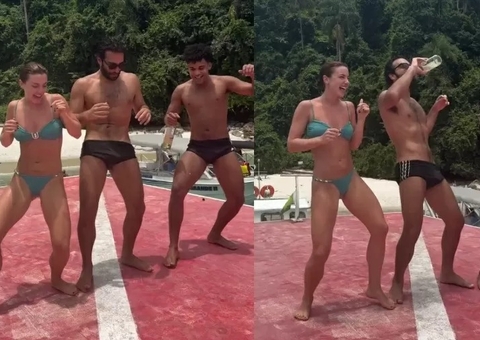 Humberto Carrão leva fãs à loucura ao surgir dançando funk com Alice Wegman e Leto; vídeo