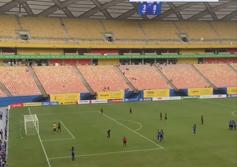 Nacional FC vence Sete FC por 3 a 0 na Arena da Amazônia