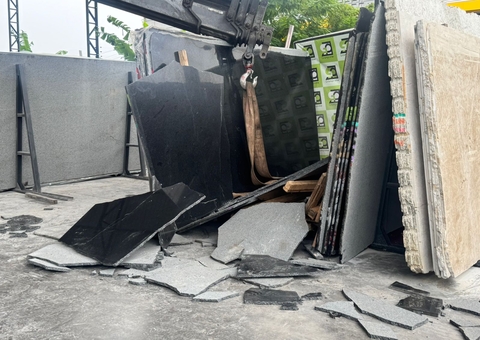 Funcionário tem cabeça esmagada por pedra de mármore enquanto fazia entrega no Novo Aleixo