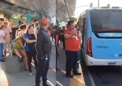 Grávida é agredida durante assalto a ônibus em Manaus