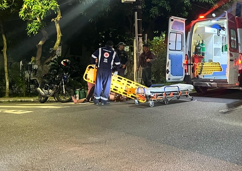 Motorista foge após atropelar motociclista em Manaus