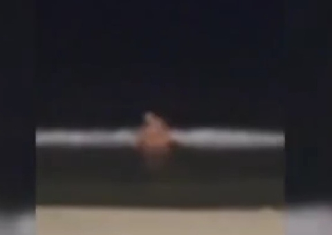 Vídeo: Casal é flagrado fazendo sexo no mar no litoral de SP