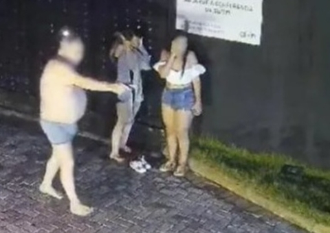 De cueca, ex-vereador é flagrado atirando em mulher dentro de motel; Vídeo