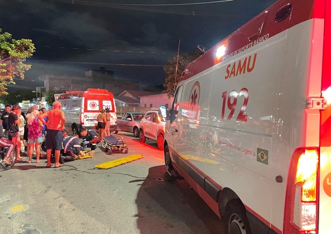 Três pessoas ficam feridas em acidente no bairro Aleixo