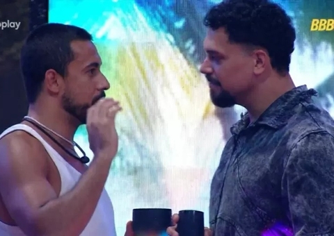 Rivais, Maike e Vinícius têm conversa franca durante festa