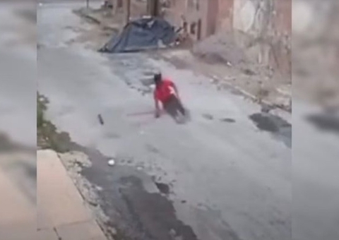 Imagens fortes: pedreiro sofre queda de 10 metros em obra no DF