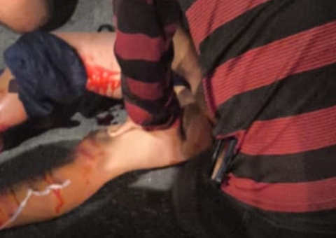 Criança perde o pé ao ser atropelada enquanto brincava de pipa no Novo Aleixo