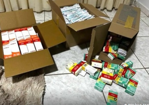 Operação investiga tráfico internacional de uma tonelada de remédios