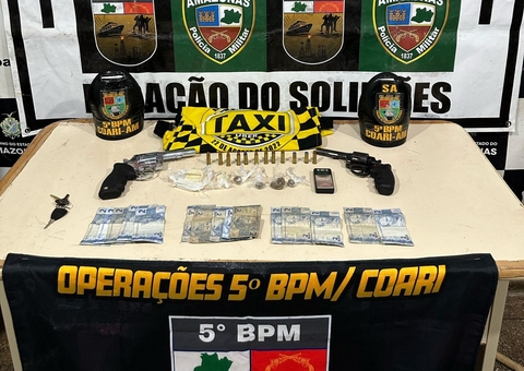 Jovens são detidos com armas e drogas após denúncia anônima em Coari