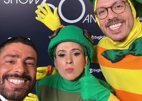 Tatá Werneck, Porchat e Paulo Vieira fazem piada com polêmica de Cauã Reymond