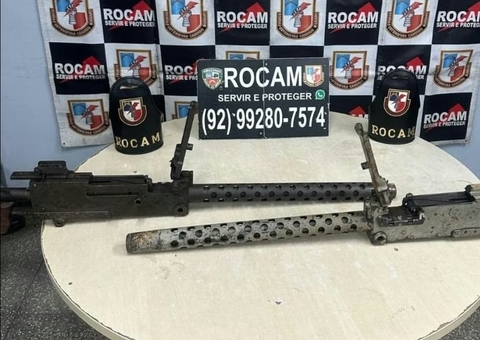 MPAM aciona Justiça contra liberdade de policial flagrado com metralhadoras