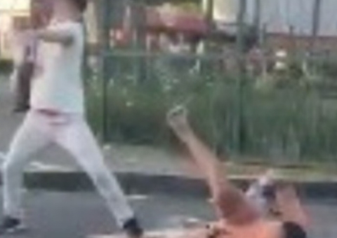 Vídeo mostra homens se agredindo próximo ao Amazonas Shopping