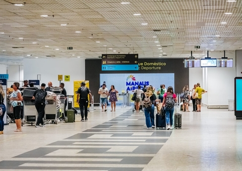 Aeroporto de Manaus registra alta de 14% no número de passageiros no 1º trimestre
