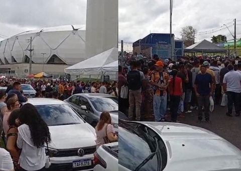 Fila e confusão marcam mutirão de documentos em Manaus; Vídeos