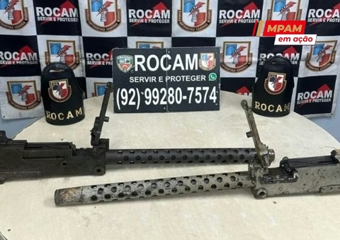 Justiça decreta prisão preventiva de PM "senhor das armas" detido com metralhadoras em Manaus